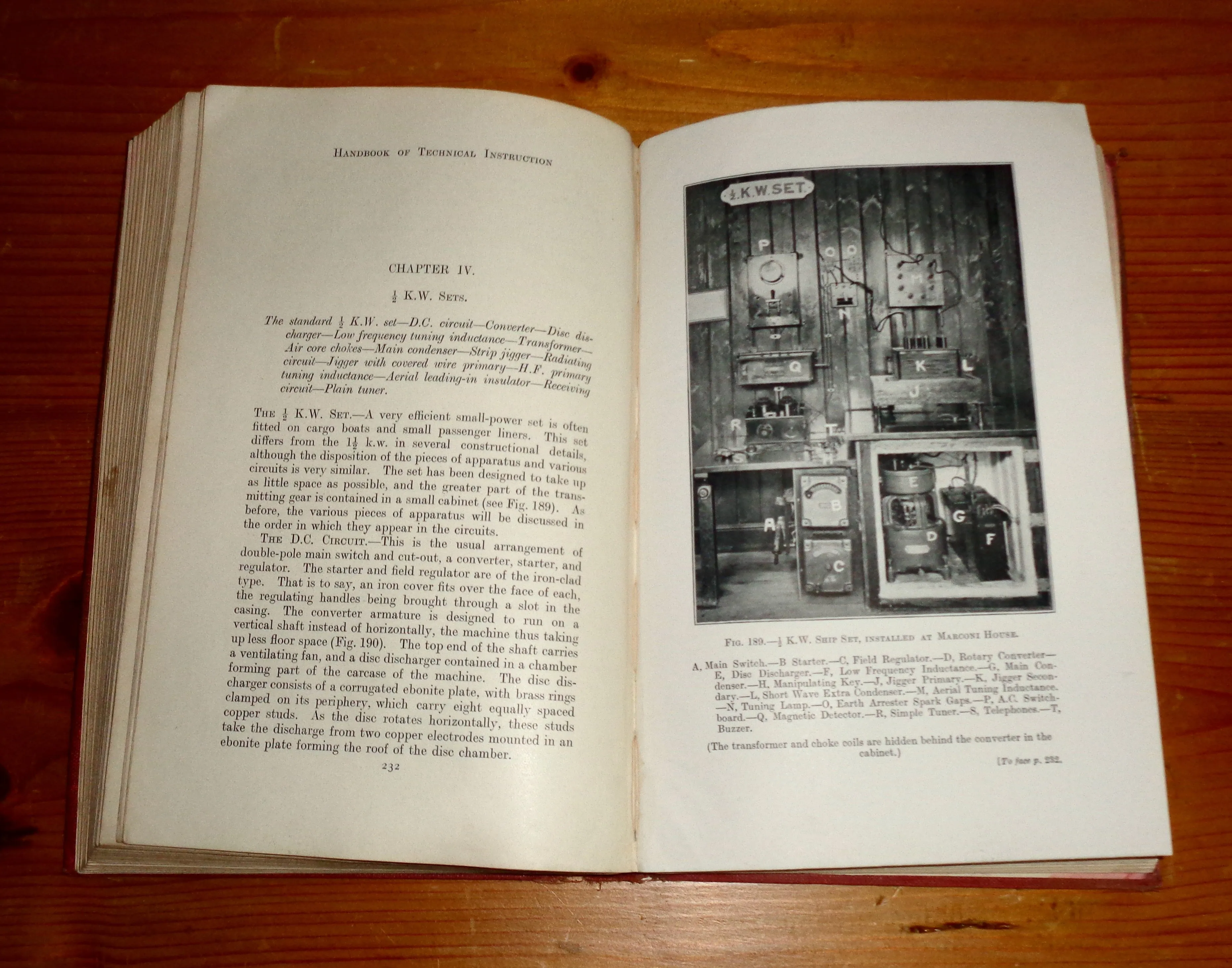 1915 Handbook of Technical Instruction for Wireless Telegraphists by JC Hawkhead / HM Dowsett