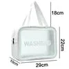 2024 Quality Stocks Travel Organizer Bag Cheap Clear Waterproof PU PVC Cosmetic Bag