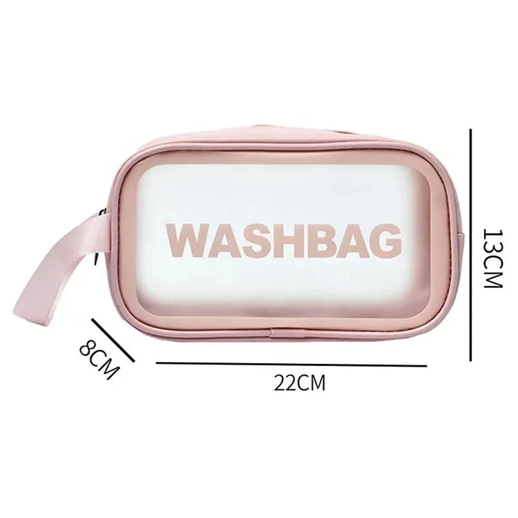 2024 Quality Stocks Travel Organizer Bag Cheap Clear Waterproof PU PVC Cosmetic Bag