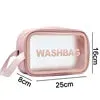 2024 Quality Stocks Travel Organizer Bag Cheap Clear Waterproof PU PVC Cosmetic Bag