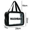 2024 Quality Stocks Travel Organizer Bag Cheap Clear Waterproof PU PVC Cosmetic Bag