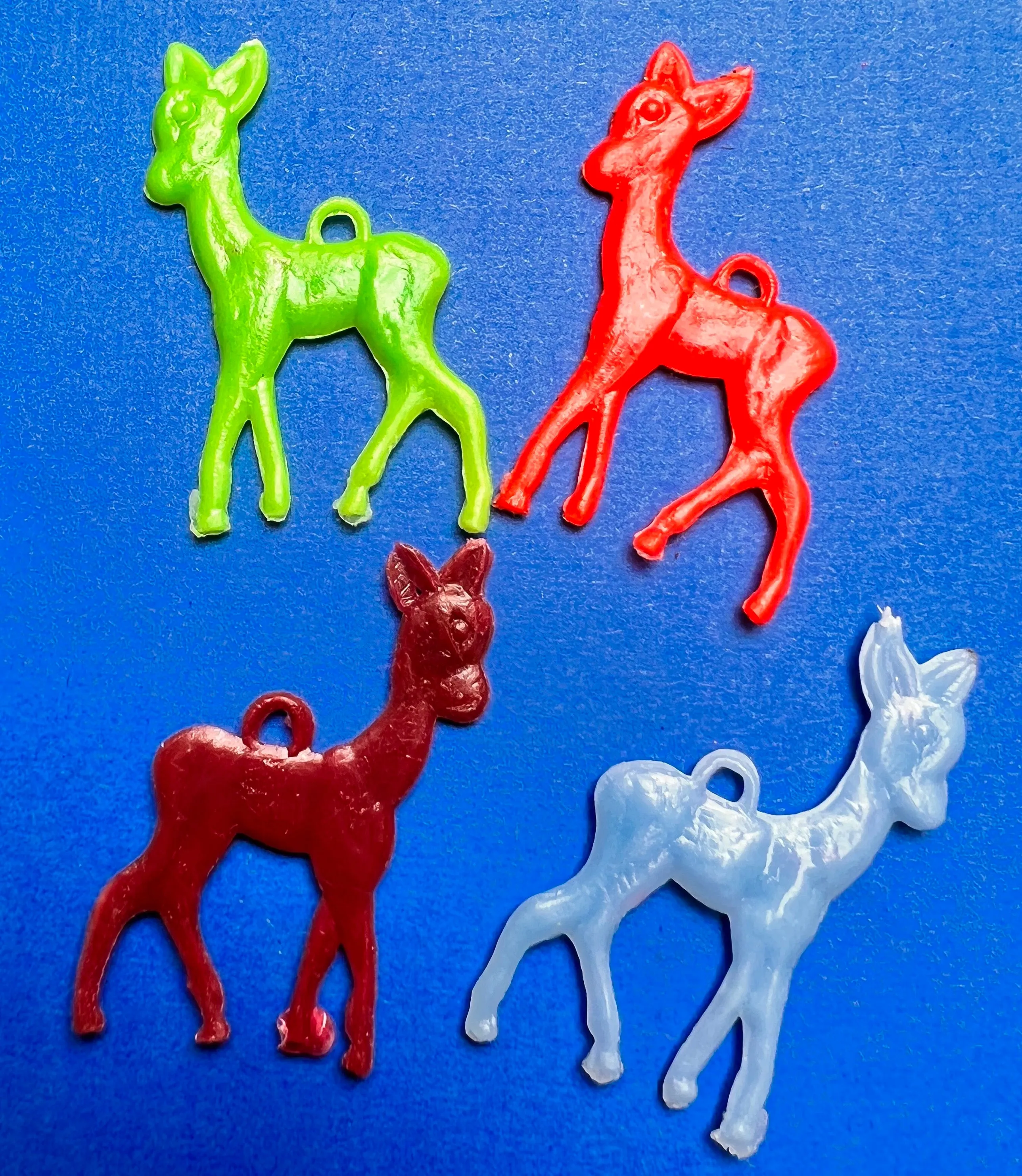 5 Vintage Baby Deer Charms - 4cm Tall