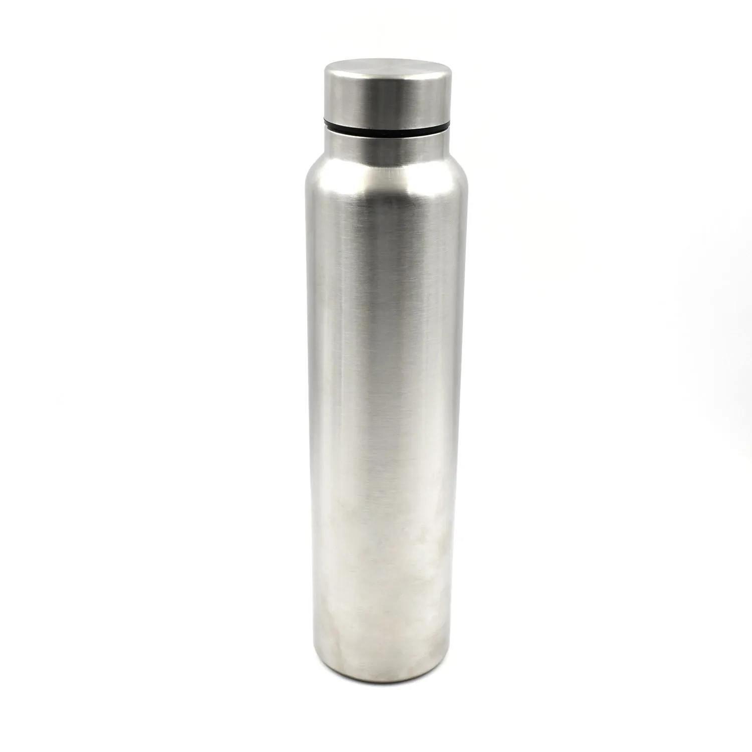 6861 Stainless Steel Water Bottle, Fridge Water Bottle, Stainless Steel Water Bottle Leak Proof, Rust Proof, Hot & Cold Drinks, Gym Sipper BPA Free Food Grade Quality Silver Color, Steel fridge Bottle For office/Gym/School 1000Ml