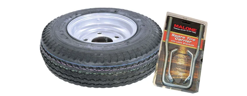 8IN GALVZD SPARE TIRE W/LOCKING ATTACH