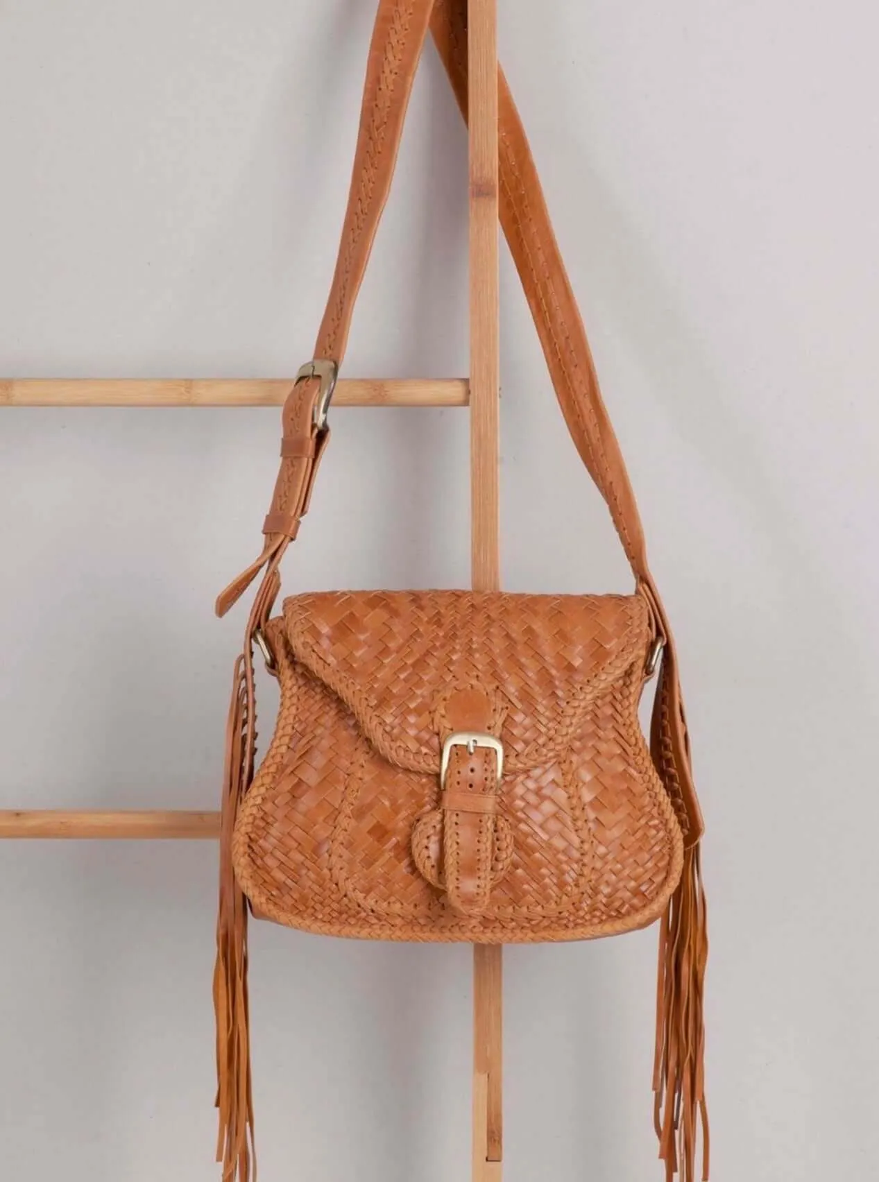 Adelaide Leather Saddle Bag Gingerbread