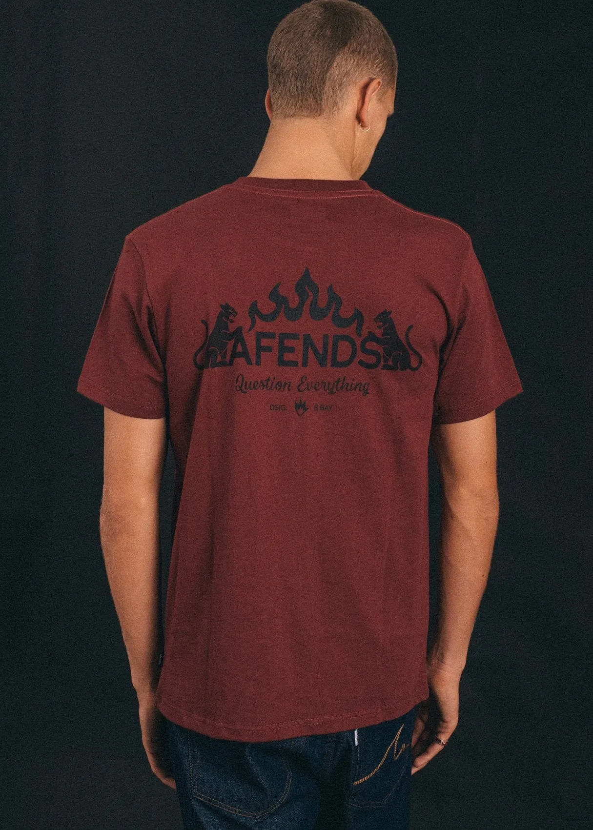 Afends Mens Emblem - Standard Fit Tee