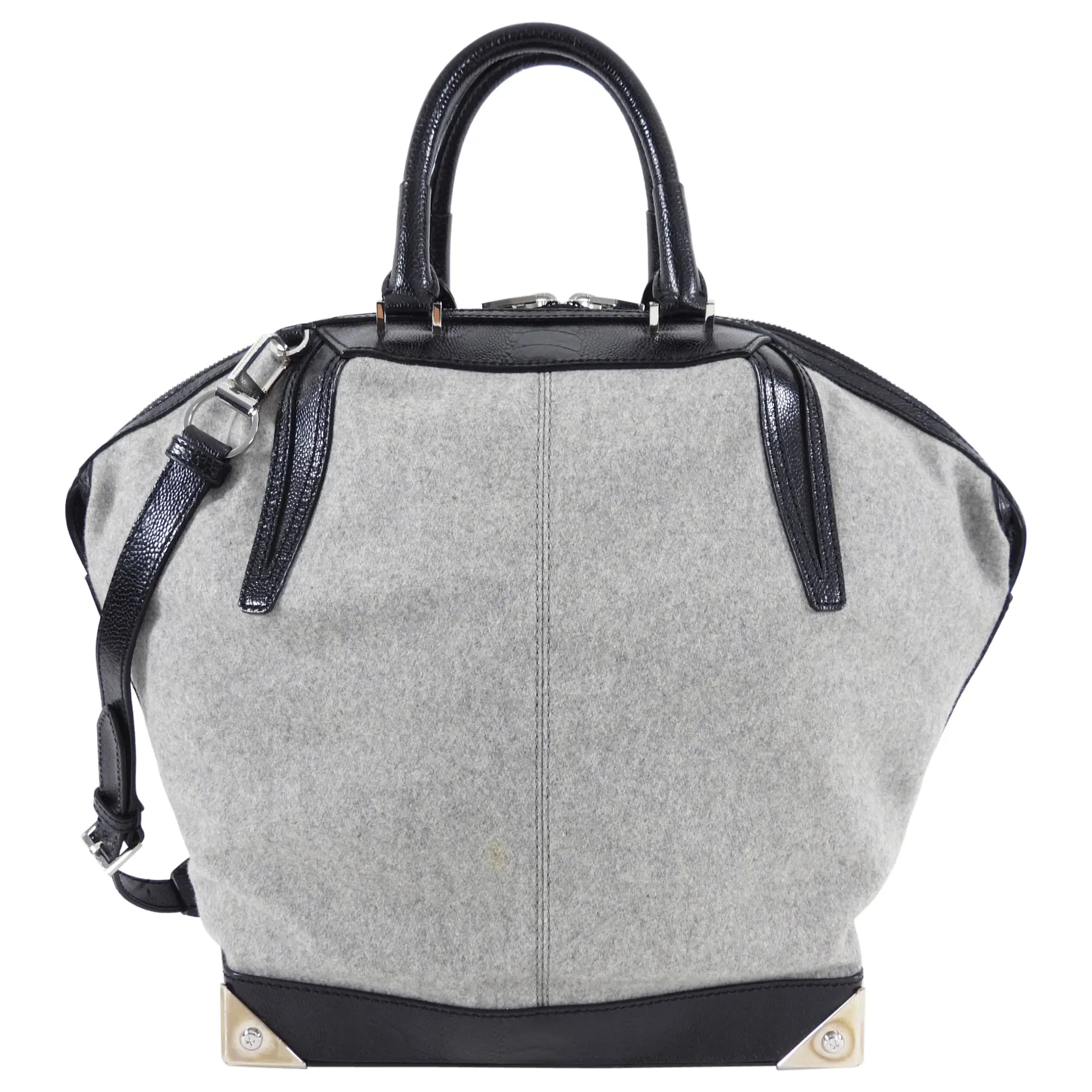 Alexander Wang Grey Felt Emile Prisma Large Tote Bag