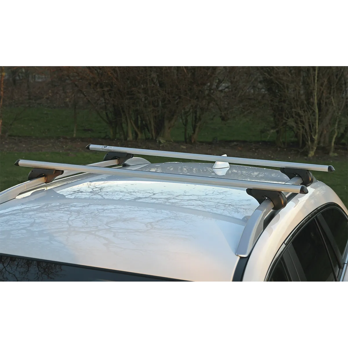 Aluminium Roof Bars 1200mm for Traditional Roof Rails 90kg Max Capacity