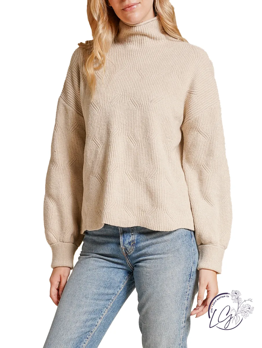 Always Thankful Mock Neck Sweater