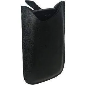 Amzer Vertical Slip On Leather Pouch with Ribbon Pull Out