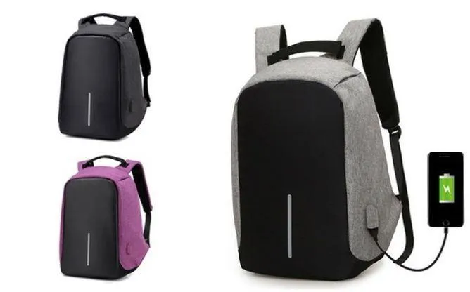 Anti-Theft Backpack with USB Charging Port