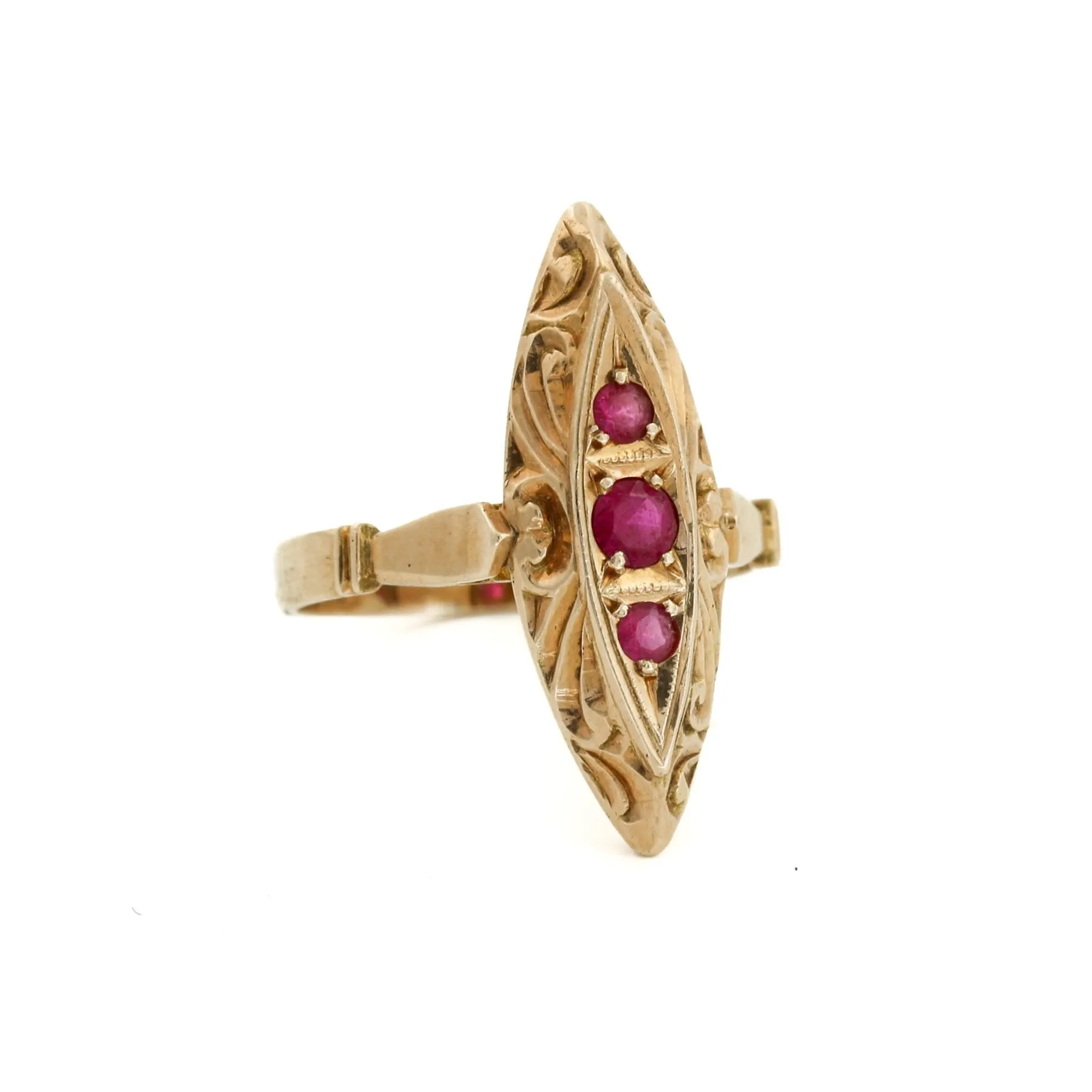 Antique Ruby 14k Gold Ring