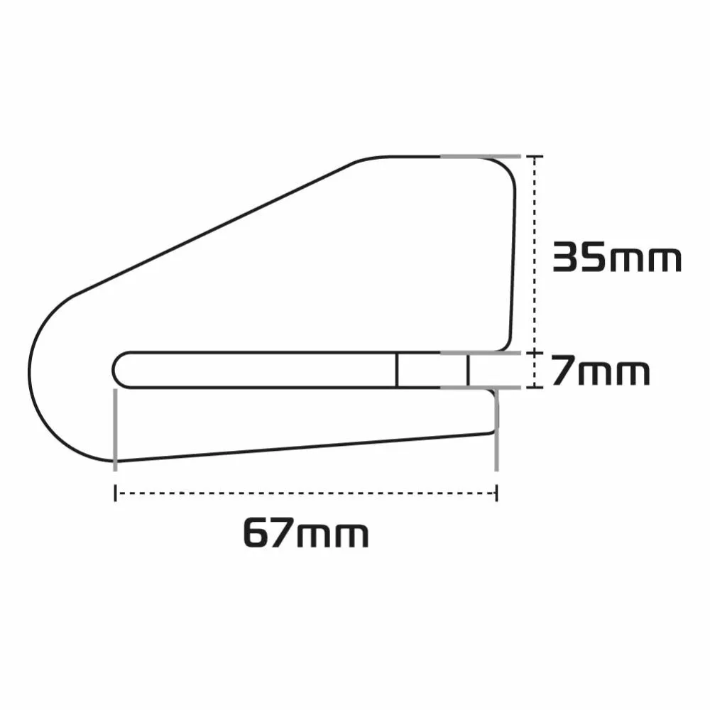 Aprilia Caponord 1000 Oxford LK217 Alpha XA14 Motorcycle Alarm Motorbike Disc Lock Yellow