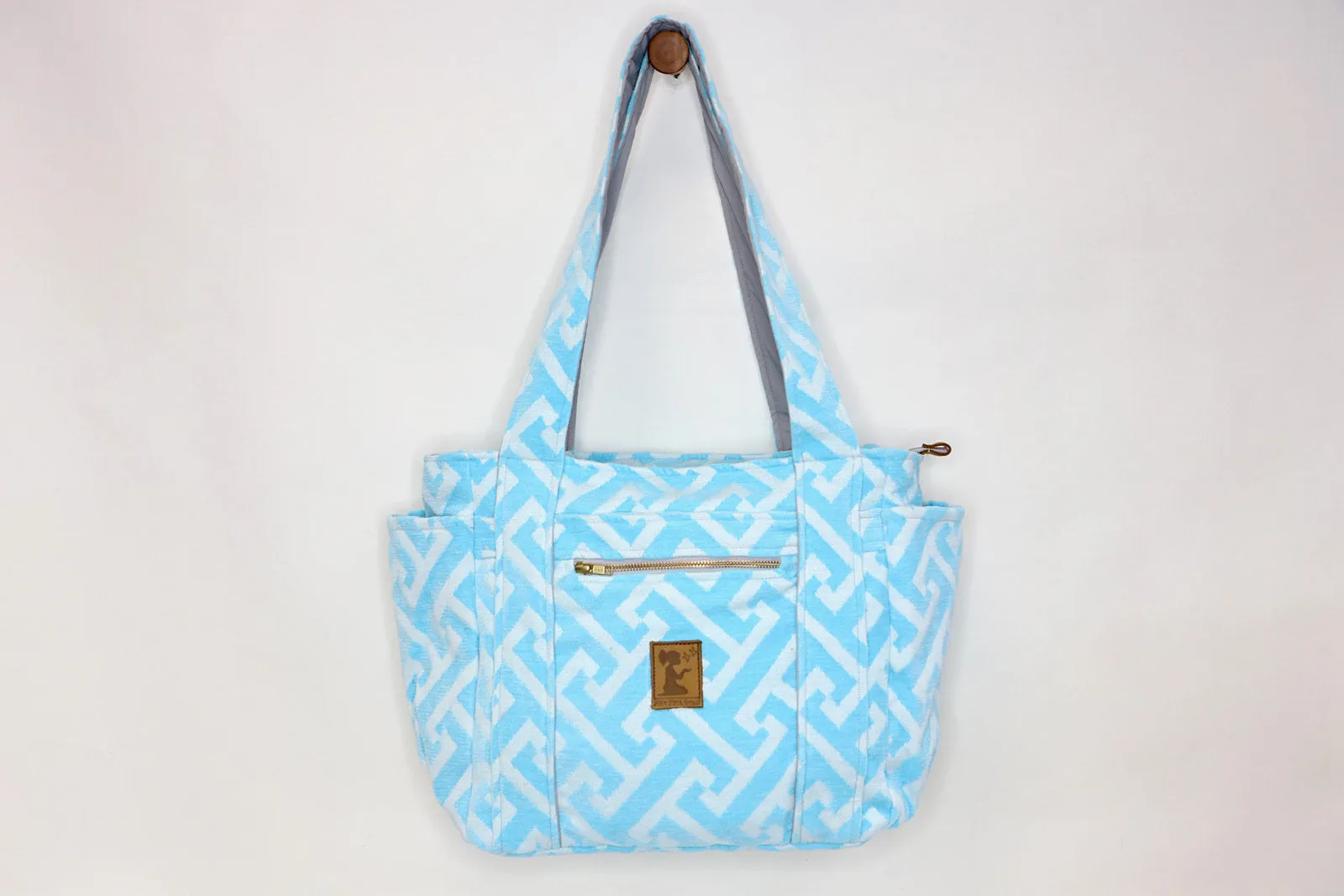 Aqua Monarch Travel Tote