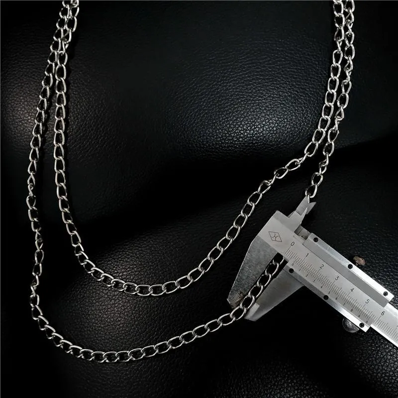 Badass Double Wallet Chain Mens Double Layers Pants Chain Long Wallet Chain For Men