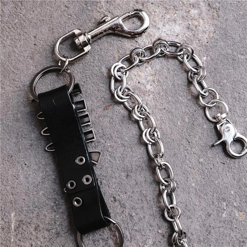 Badass Punk Bullet Mens Pants Chain Long Wallet Chain Fashion  Key Chain For Men