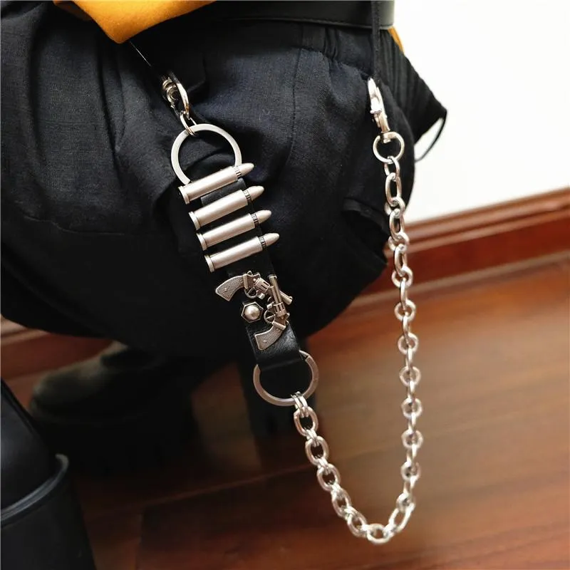 Badass Punk Bullet Mens Pants Chain Long Wallet Chain Fashion  Key Chain For Men