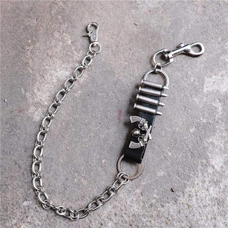 Badass Punk Bullet Mens Pants Chain Long Wallet Chain Fashion  Key Chain For Men