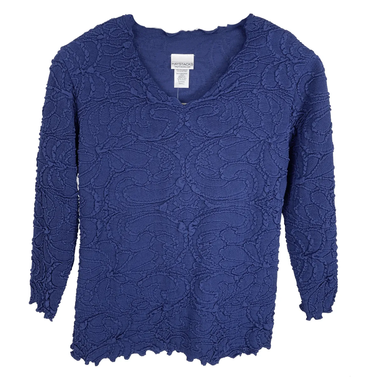 Bellwether Blue Fluence Surreal Textured Top