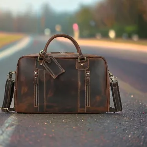 best cowhide leather duffle bag