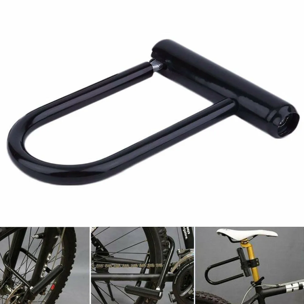 Bicycle U Lock Anti-theft MTB Road Mountain Bike Lock 2 Keys Bicycle Accessories U-Locks Cycling Steel Security Bike Locks 2023