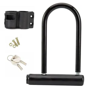 Bicycle U Lock Anti-theft MTB Road Mountain Bike Lock 2 Keys Bicycle Accessories U-Locks Cycling Steel Security Bike Locks 2023