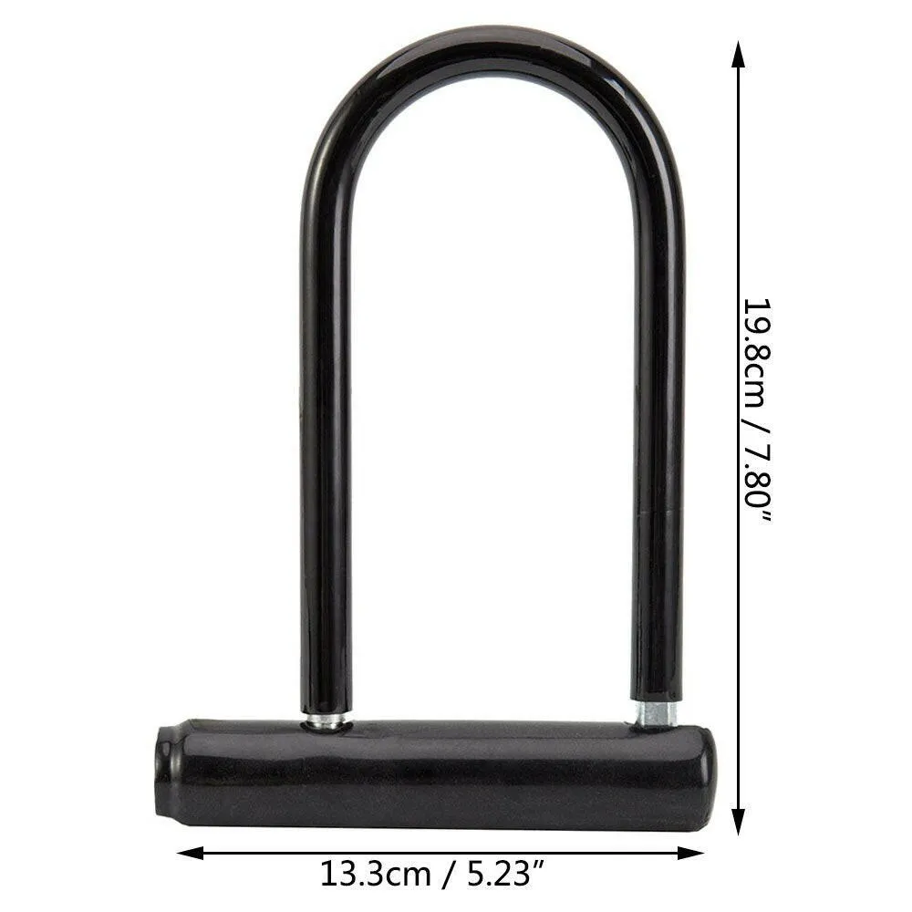 Bicycle U Lock Anti-theft MTB Road Mountain Bike Lock 2 Keys Bicycle Accessories U-Locks Cycling Steel Security Bike Locks 2023