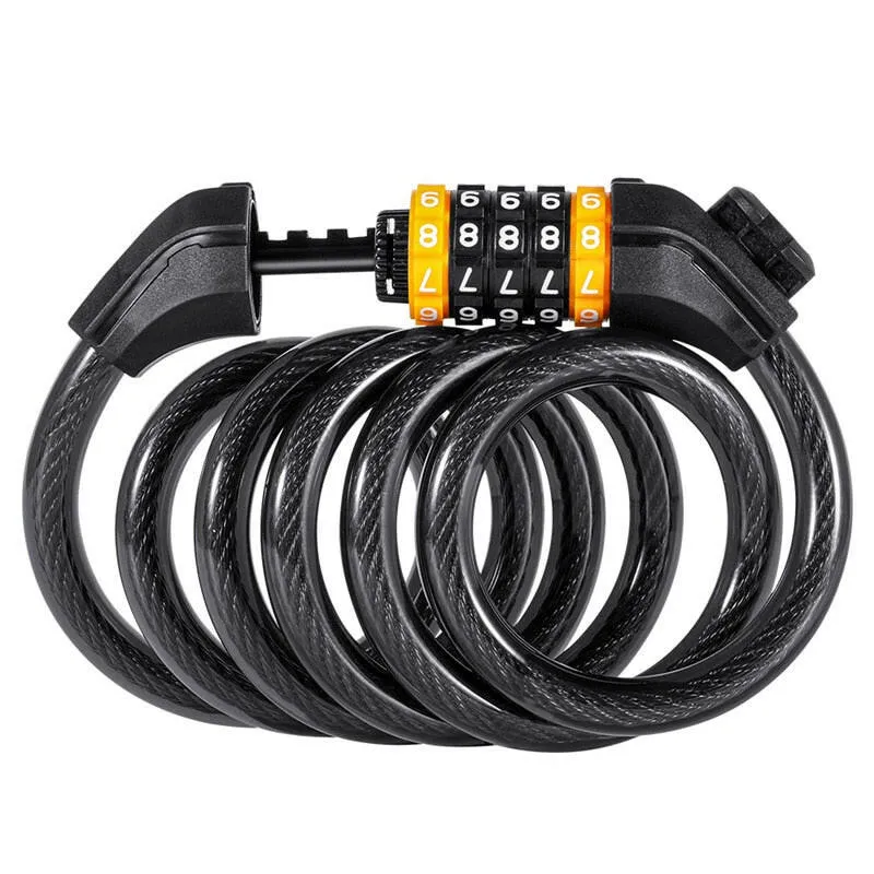 Bike Cable Lock MTB Road Bike Anti-theft Safety Password Bicycle Locks for Scooter Motorcycle Bike Accessories