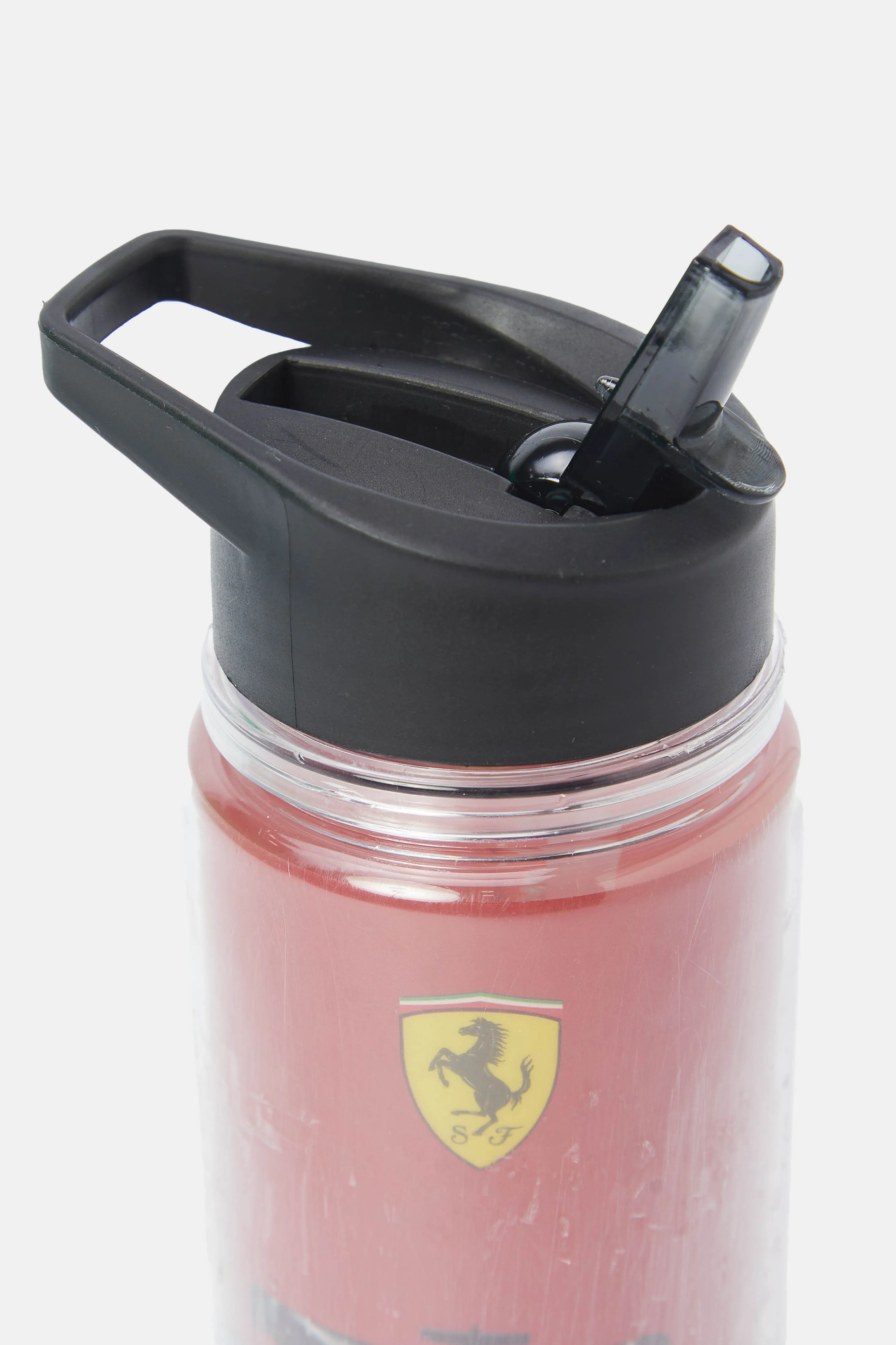 Boys Red Ferrari Print Water Bottle