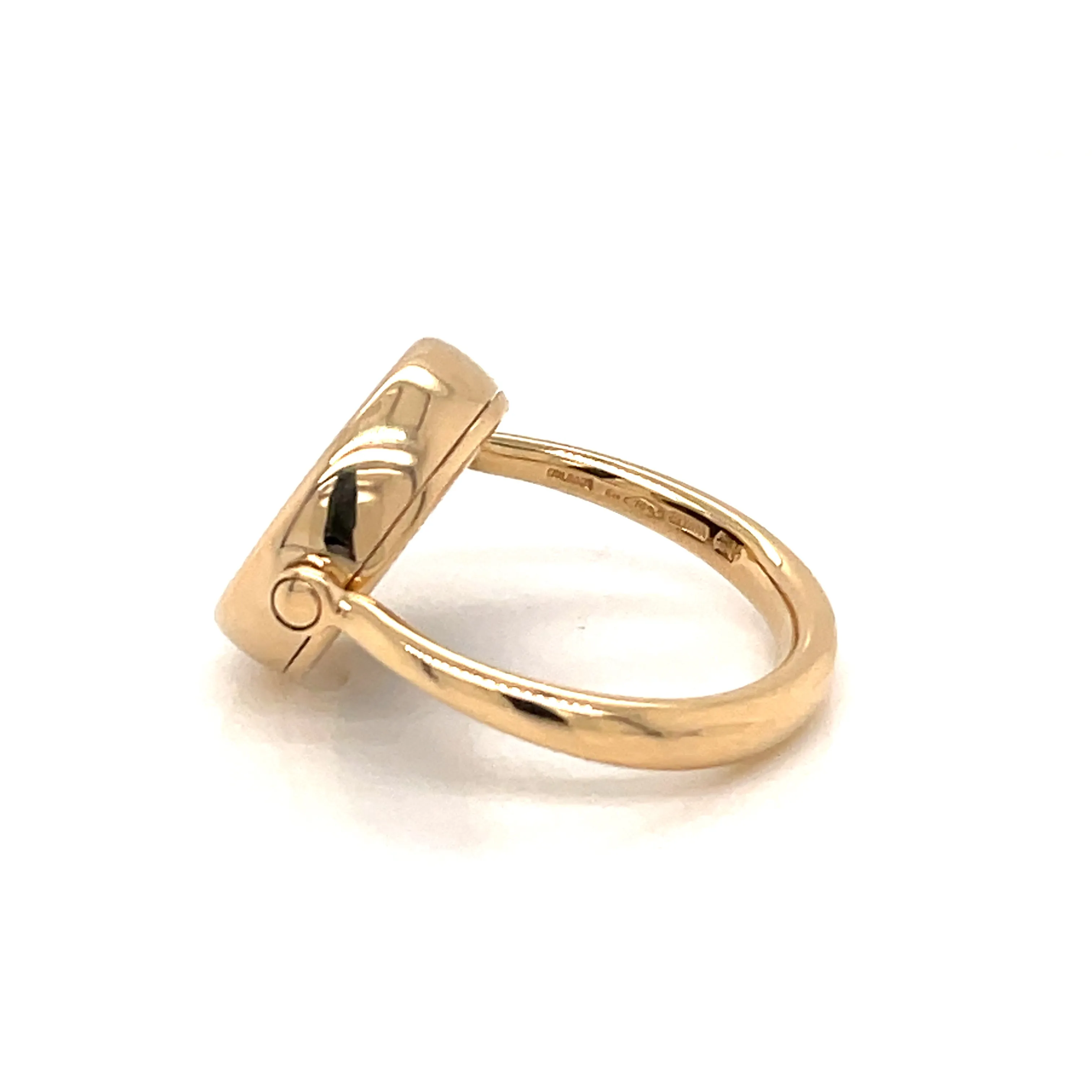 Bulgari Monete Ancient Coin Gold Flip Ring