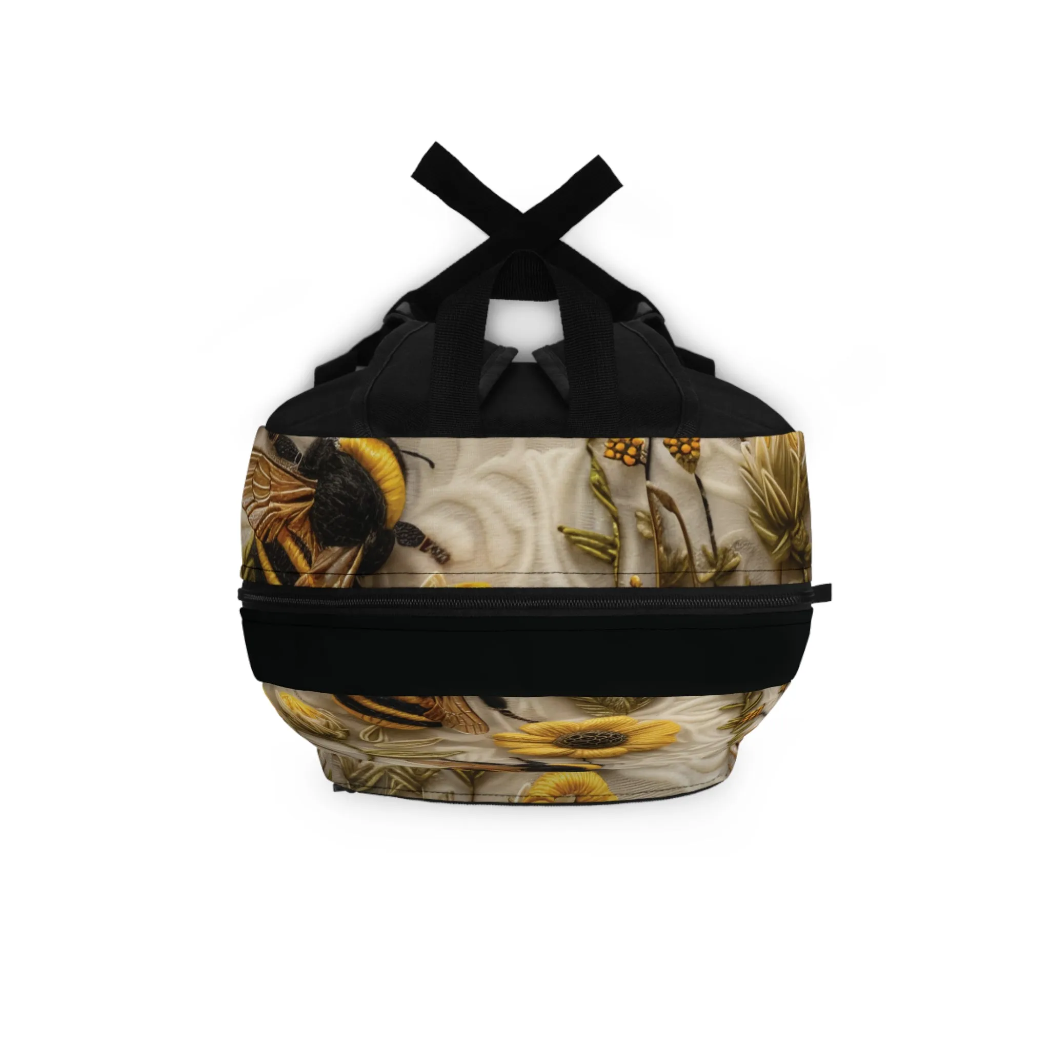 Bumblebee and Sunflowers Backpack, Wildflowers Pollinators for Nature Lovers Back to School Bag