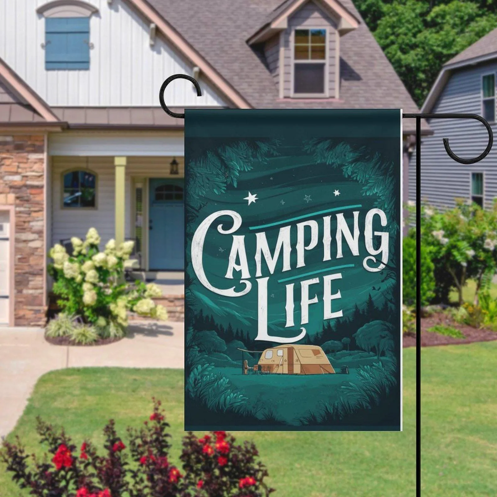 camping garden flag,12*18 ,camping gift ,camping life