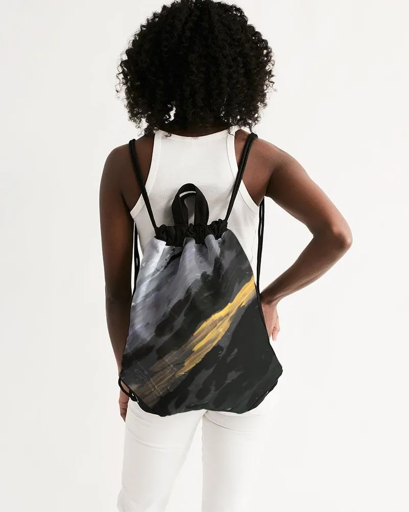 Canvas Drawstring Bag, Custom Design Apparel - Earth Tones