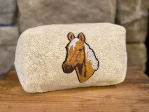 Chenille Horse Patch Travel Bag