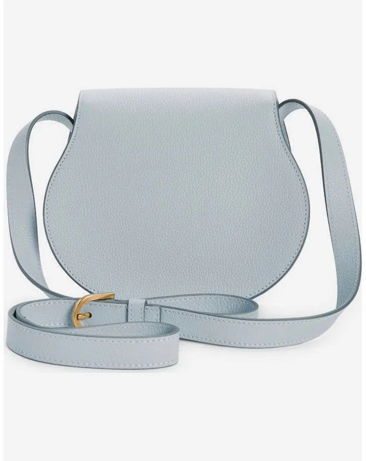 CHLOÉ GRAINED LEATHER SMALL MARCIE SADDLE BAG