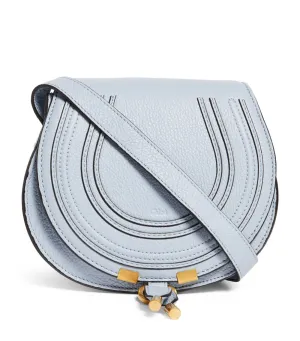 CHLOÉ GRAINED LEATHER SMALL MARCIE SADDLE BAG