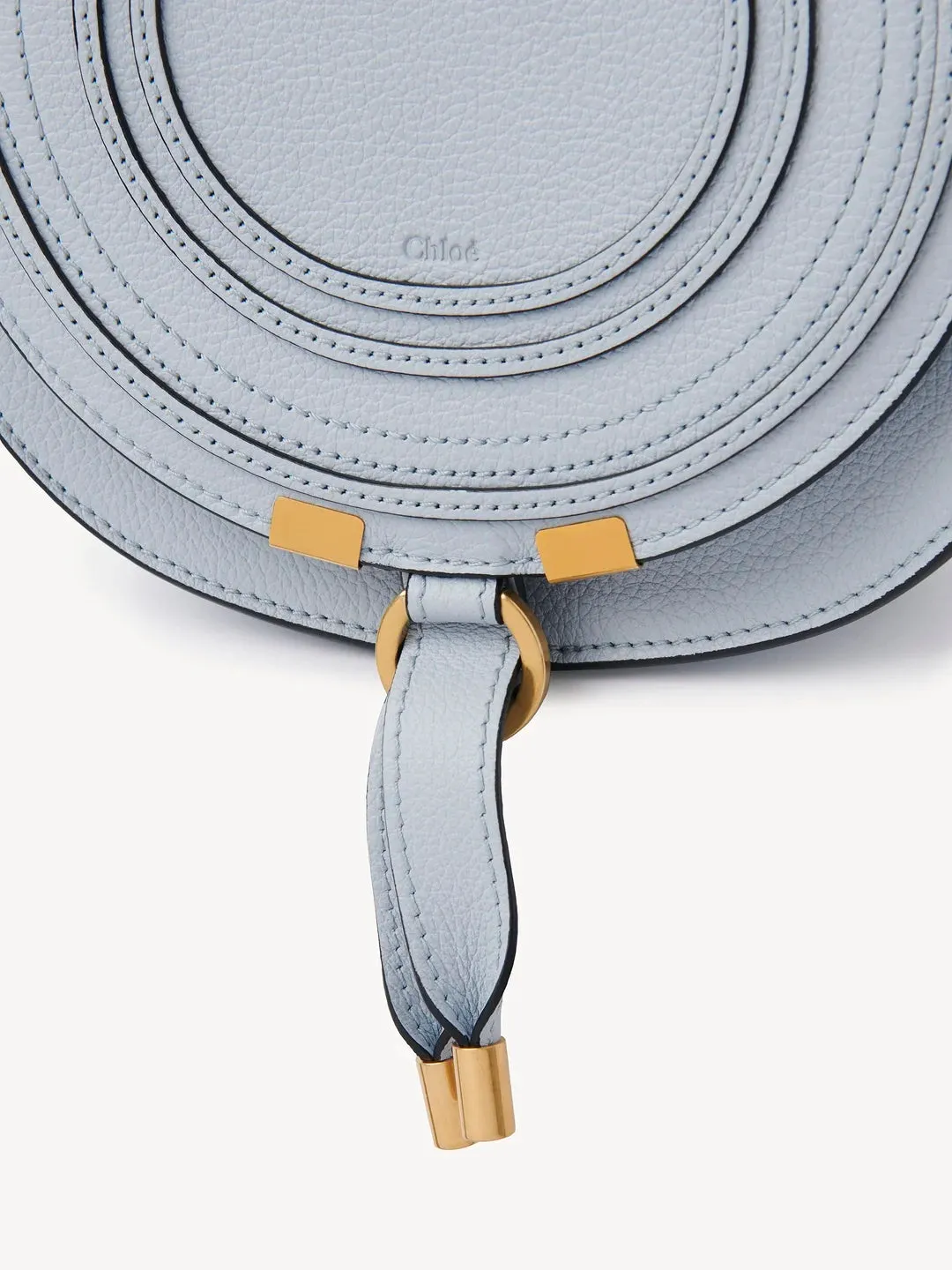 CHLOÉ GRAINED LEATHER SMALL MARCIE SADDLE BAG