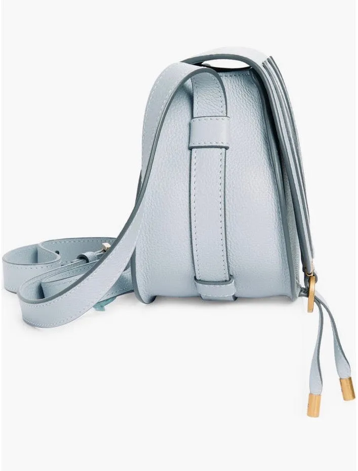 CHLOÉ GRAINED LEATHER SMALL MARCIE SADDLE BAG