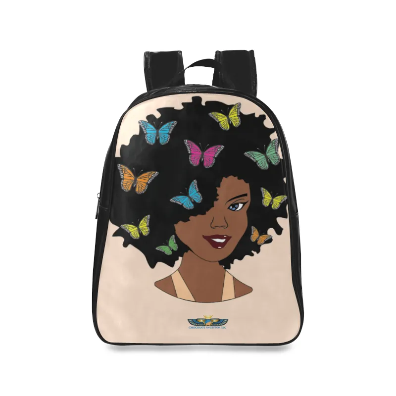 Chocolate Butterfly Diva Leather Book bag