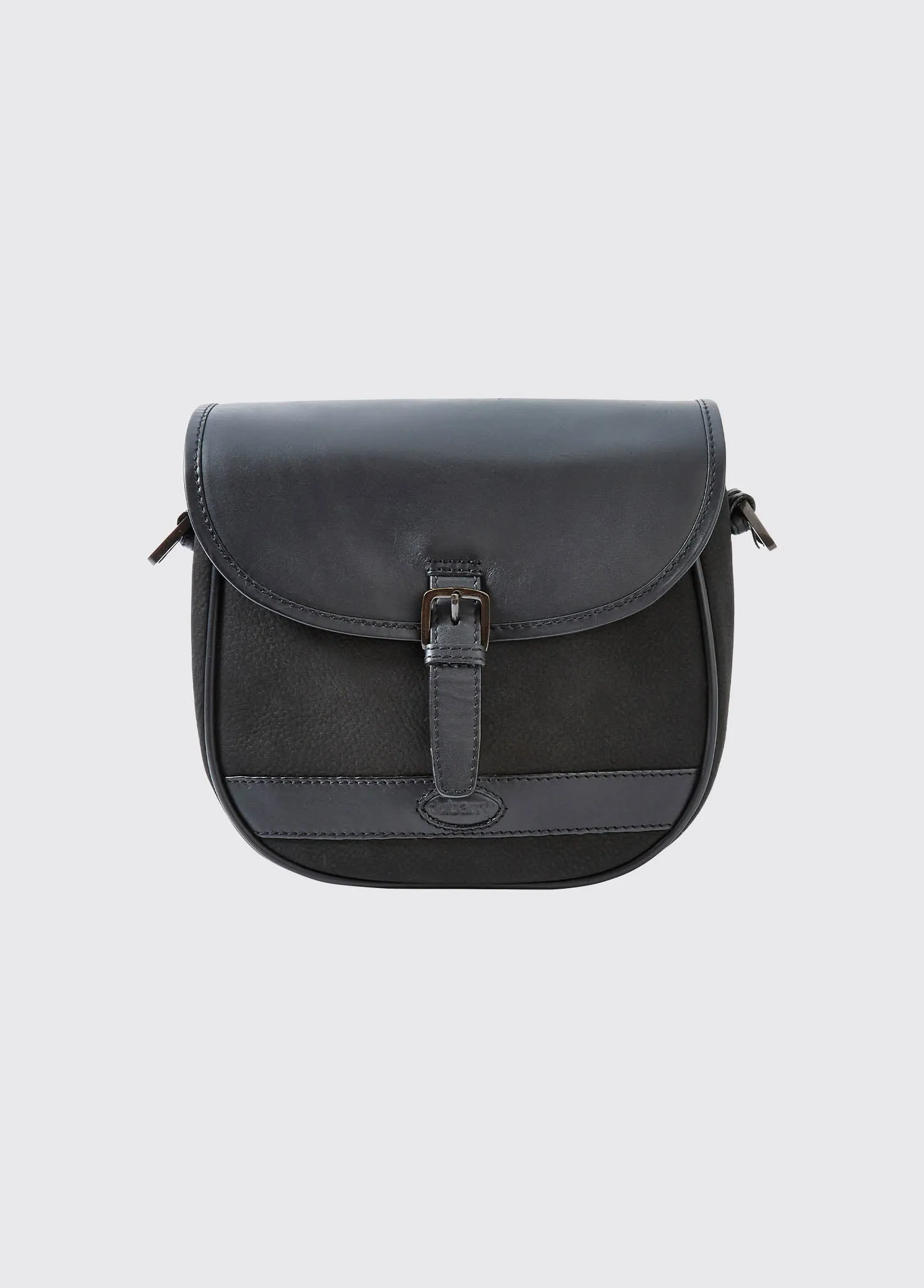 Clara Leather Saddle Bag - Black