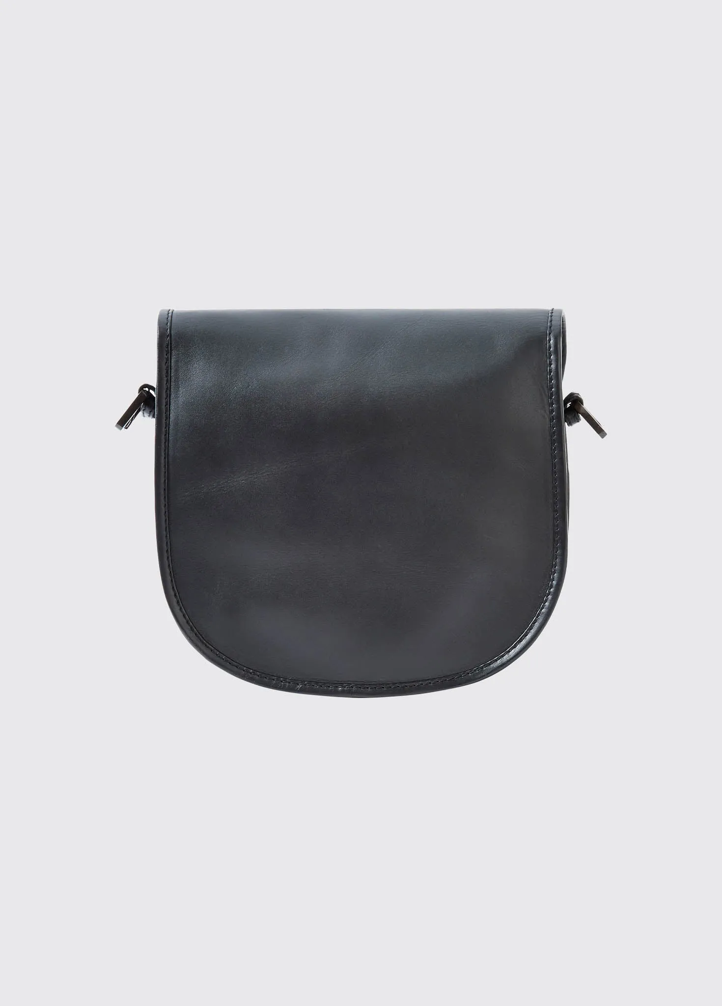 Clara Leather Saddle Bag - Black