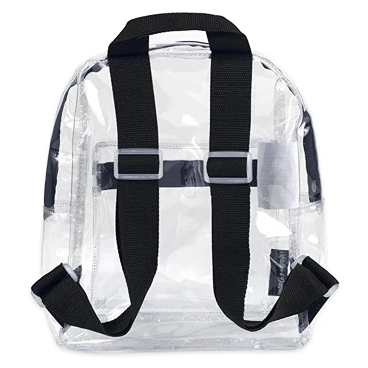 Clear Backpack PVC Transparent Bag Men and Women Small Bookbag