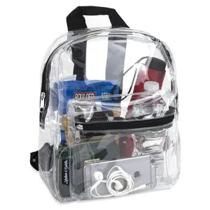 Clear Backpack PVC Transparent Bag Men and Women Small Bookbag