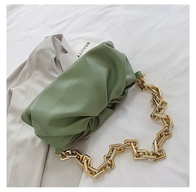 Cloud Bag Purse Dumpling Shoulder Bag Chunky Chain