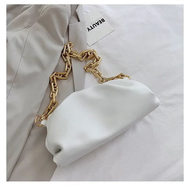 Cloud Bag Purse Dumpling Shoulder Bag Chunky Chain