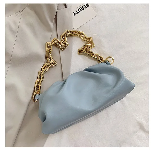 Cloud Bag Purse Dumpling Shoulder Bag Chunky Chain