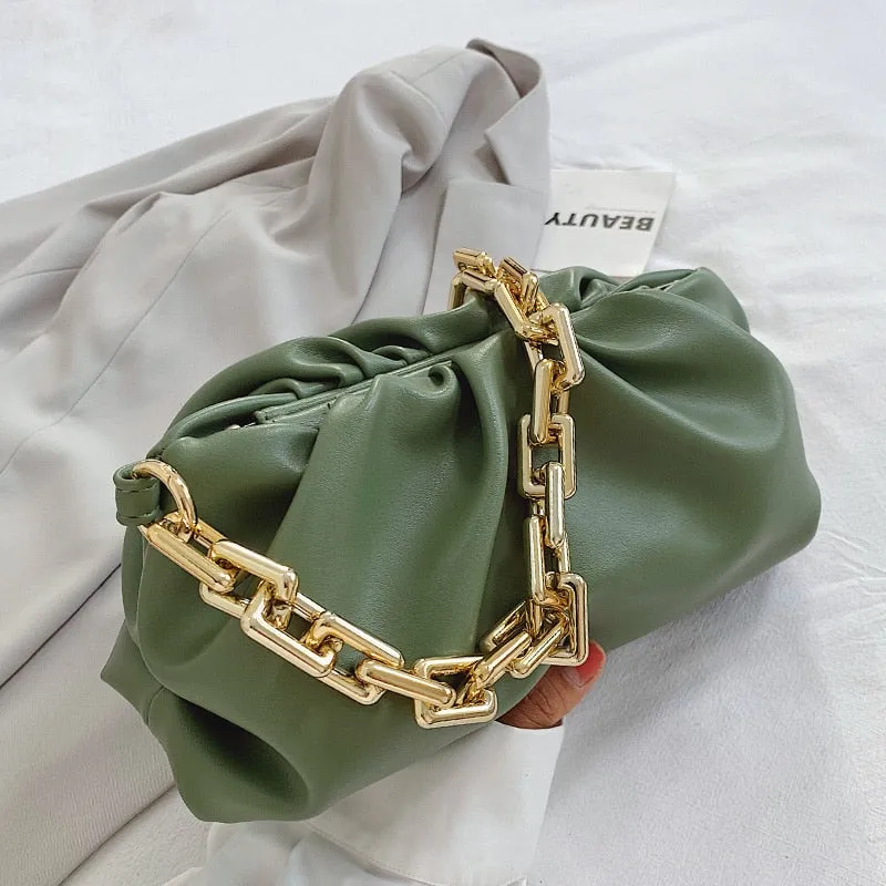 Cloud Bag Purse Dumpling Shoulder Bag Chunky Chain