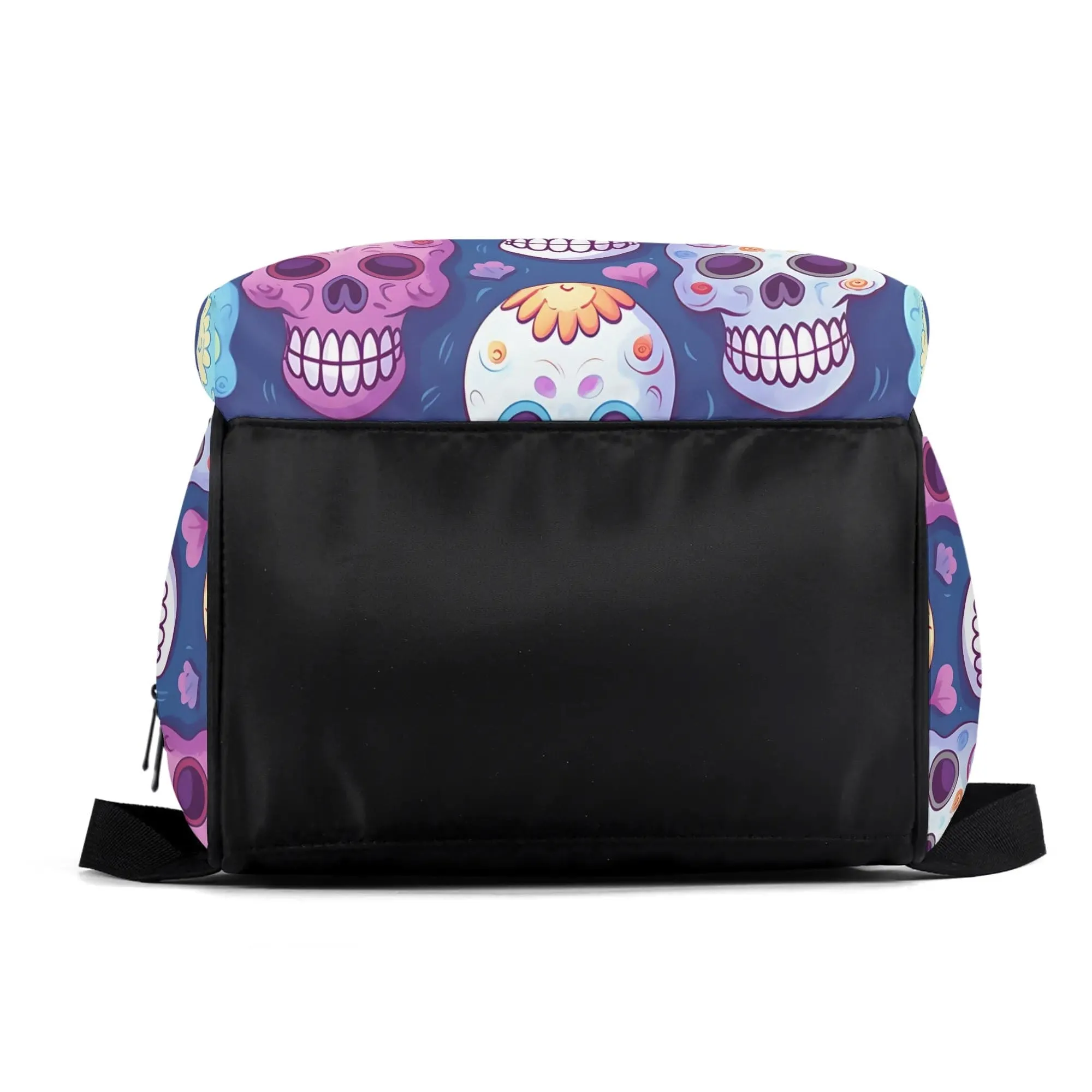 Colorful Skulls Large Capacity Diaper Backpack Bag