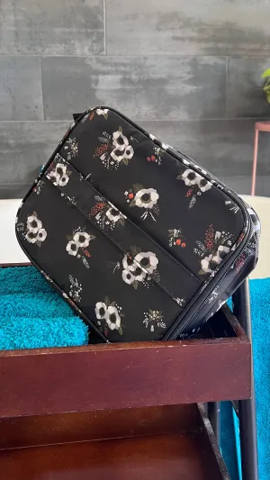 Cosmetic Bag - Black Floral