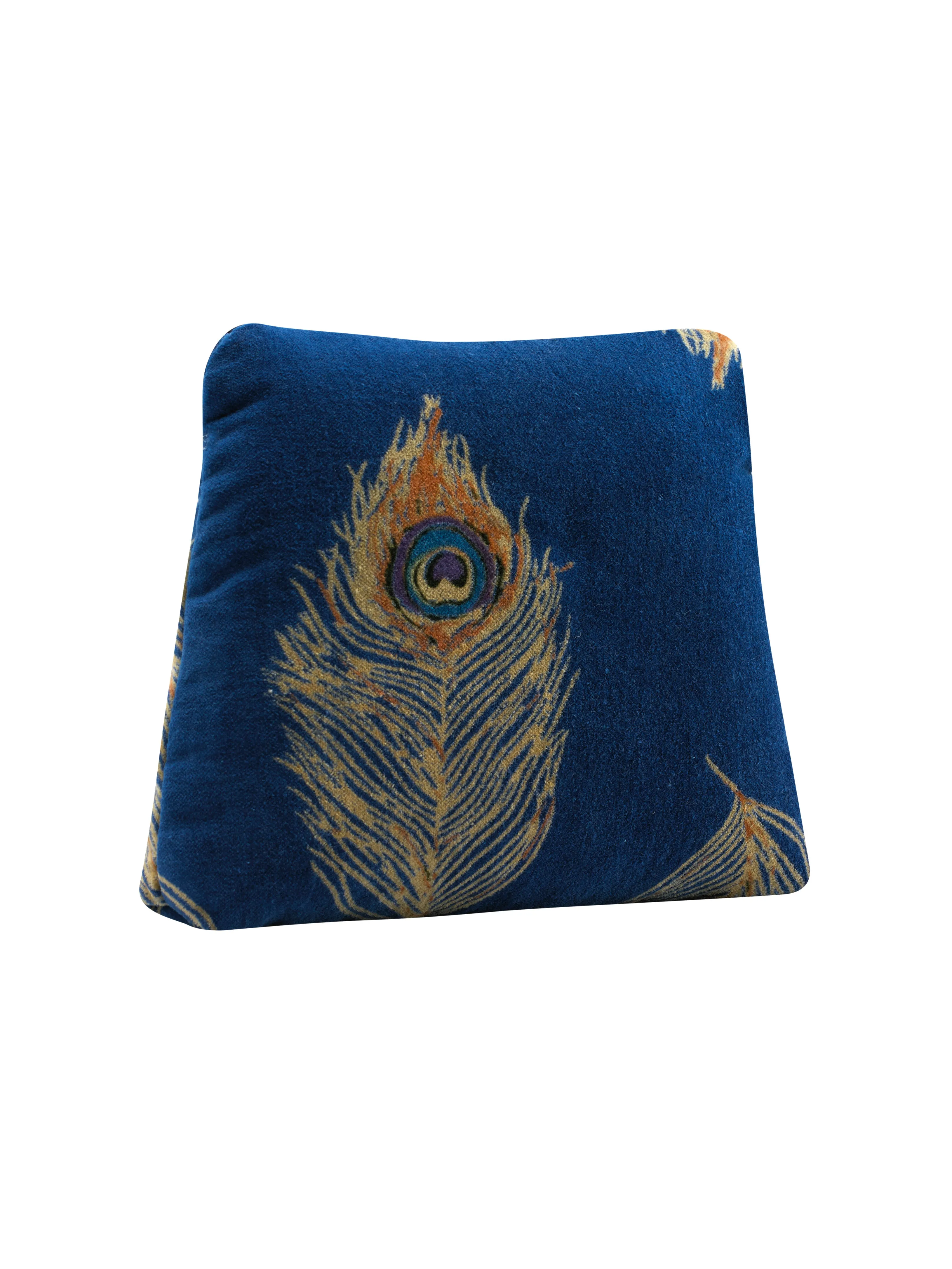 Cosmetic Bag Velvet Navy Peacock